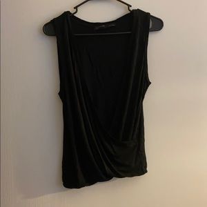 All Saints Surplice tank black